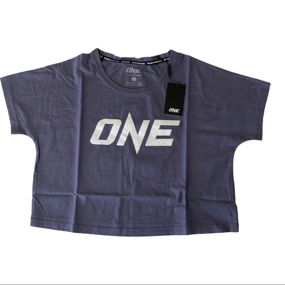 One Official Merchandise Logo Cropped Tee Shirt